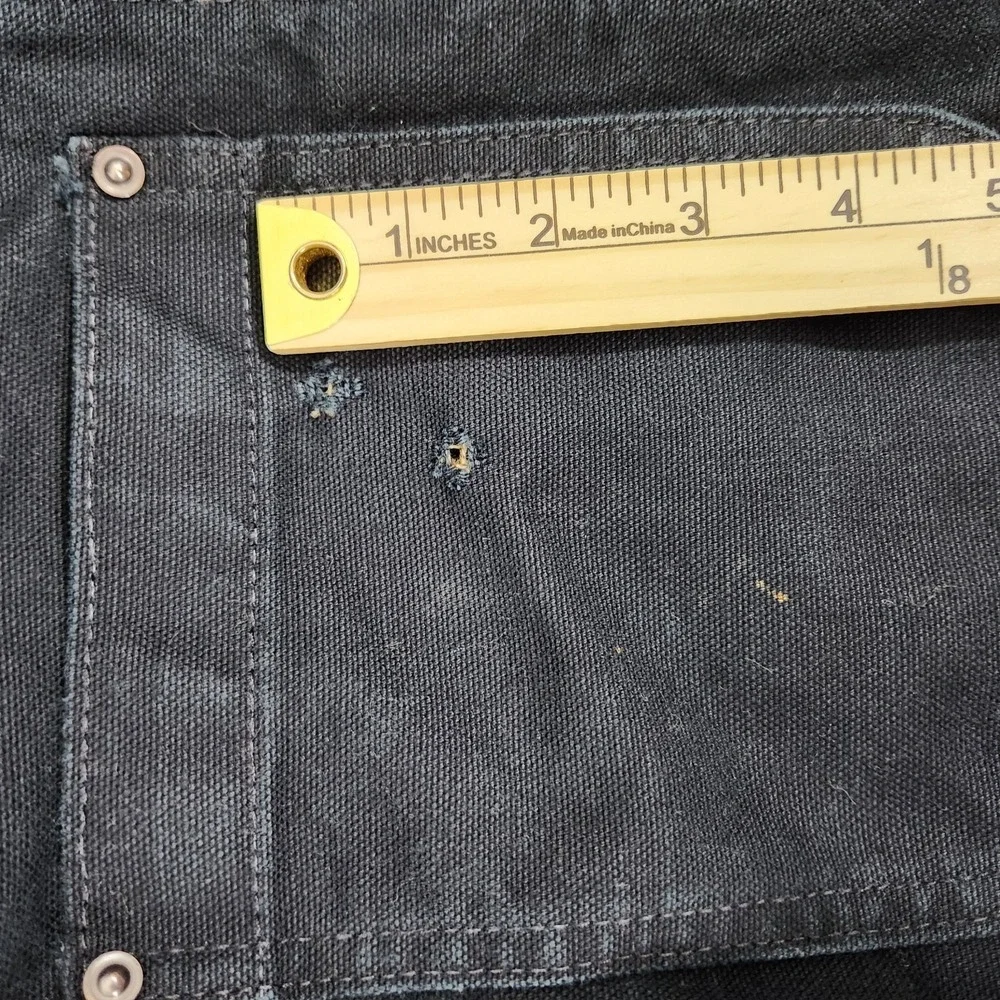Carhartt Full Swing Jacket Mens Size Small Black Duck Canvas Sherpa‎ Collar Work